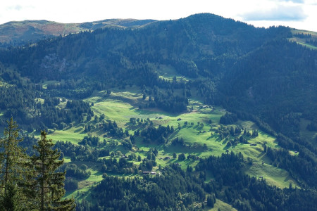 Fahrt über den Jaunpass
